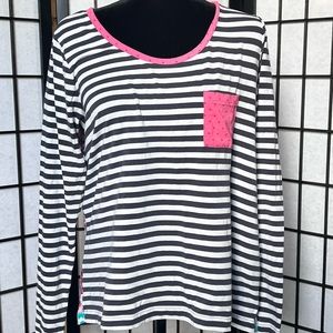 Women’s Matilda Jane long sleeve T-shirt. Stripes and patterned. Size medium.